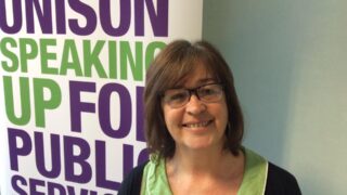 UNISON Cymru/Wales higher education lead Lynne Hackett