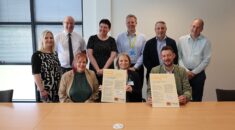 CEO and Execs at Betsi Cadwaladr Health Board signing the UNISON CYMRU/Wales anti-racism charter