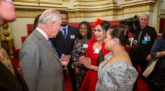 Regina Reyes, Clinical Research Nurse Specialist at Aneurin Bevan University Health Board, attends reception for Internationally Educated Nurses at Buckingham Palace