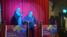 UNISON Cymru/Wales LGBT+ Sog group chair Pat Jones at the launch of the Year of the LGBT+ Worker 2024