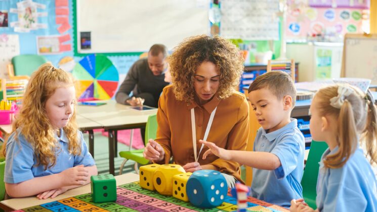Teaching assistant at work